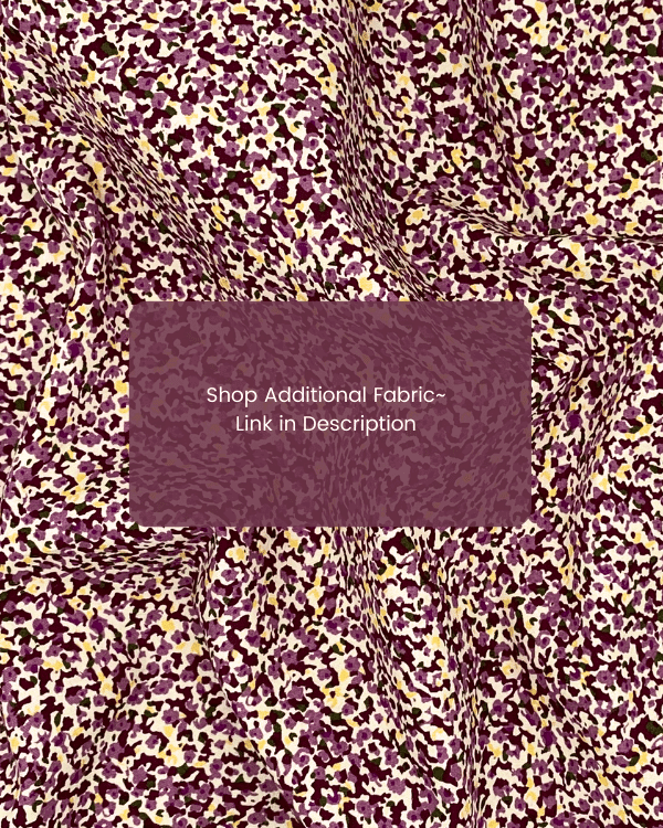 Purple Mini Leopard Print Fabric