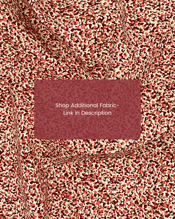 Smocked Shirred Fabric for Skirts | Berry Pink Mini Leopard Print Fabric sold Separately
