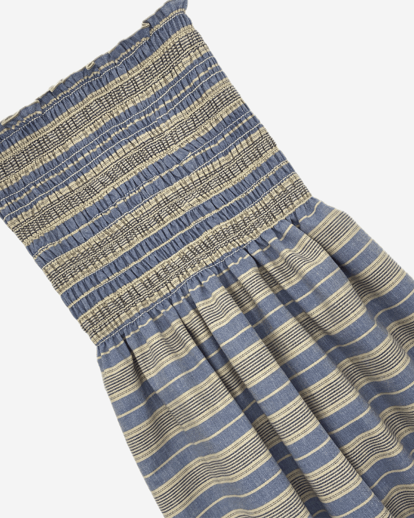 Blue Beige Smocked Cotton – Stripe Pre-Shirred Fabric by Yard – 50” Wideide Yards -Enter Quantity in cart Blue Beige Smocked Cotton – Stripe Pre-Shirred Fabric by Yard – 50” Wideide Yards -Enter Quantity in cart