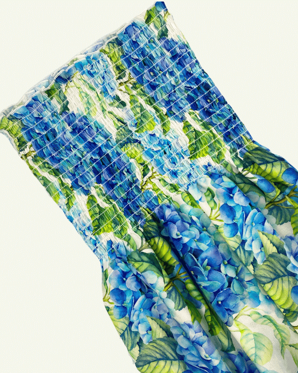 Blue Green Floral Rayon Smocked Fabric 50 Wide Shirred Sewing Material by the Yard Add or Buy 3/4 Yard Blue Green Floral Rayon Smocked Fabric 50 Wide Shirred Sewing Material by the Yard Add or Buy 3/4 Yard