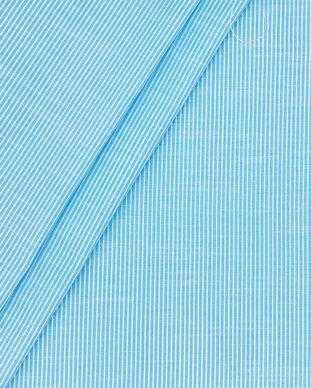Light Blue Stripe Cotton Slub – 58