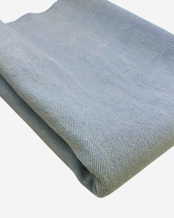 10 oz Bleach Indigo Wash Denim Fabric | Light Blue Cotton 58WThreadymade
