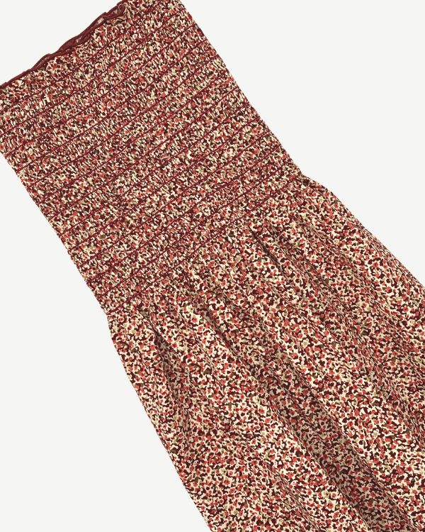 Berry Pink Leopard Print Fabric - Shirred & Chic