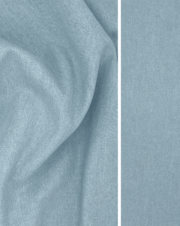 Bleached Cotton Chambray Fabric 56"W