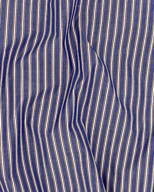 Classic striped cotton fabric for shirts, dresses, and sewing