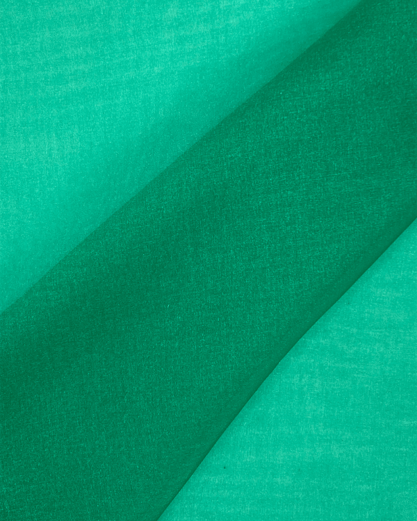 Emerald Green Sparkle Organza Fabric | Textured Nylon 45W