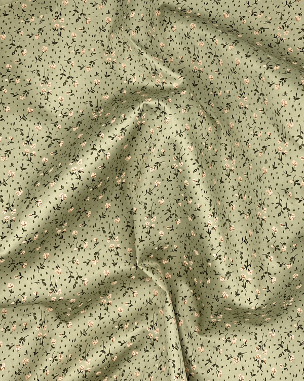 Small Scale Sage Yellow Floral Fabric | Cotton Sateen 58WEmbrace classic charm with our Sage Yellow Floral Fabric. Perfect for vintage-inspired projects, it brings boutique flair to any sewing creation!Threadymade