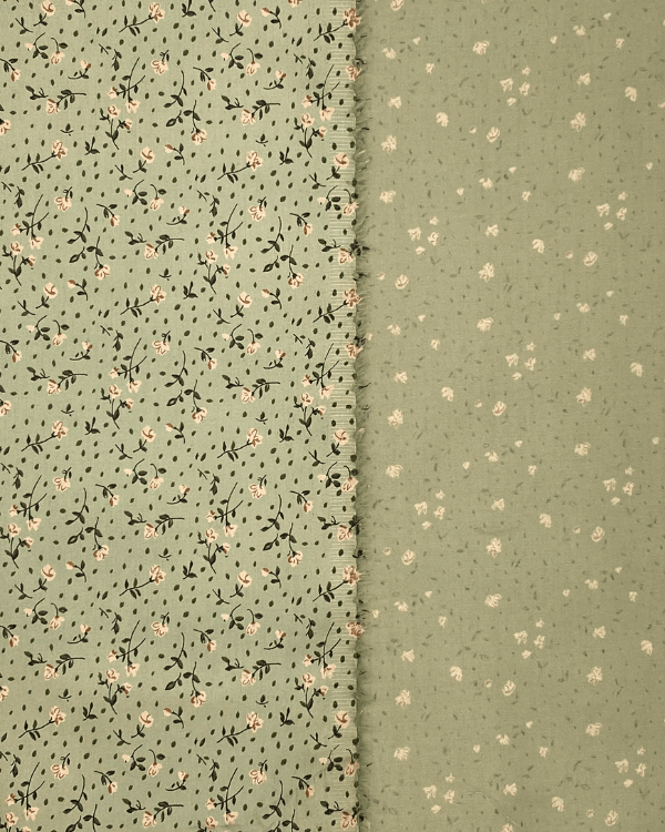 Small Scale Sage Yellow Floral Fabric | Cotton Sateen 58WEmbrace classic charm with our Sage Yellow Floral Fabric. Perfect for vintage-inspired projects, it brings boutique flair to any sewing creation!Threadymade