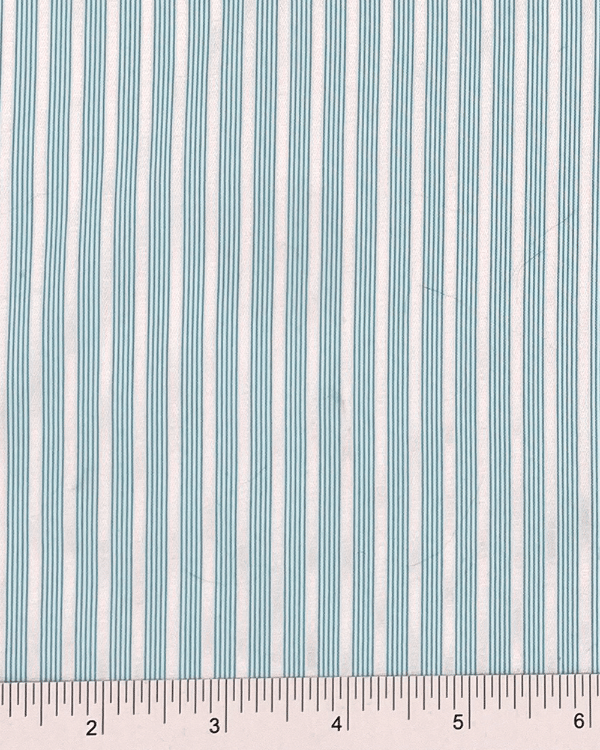 Narrow Blue and White Stripe Satin Fabric – Silky, Shiny, and Sew WorthySoft, silky, and striped! This blue and white deadstock fabric is perfect for apparel, pajamas, and accessories. Matte & shiny glamour in every yard.Threadymade