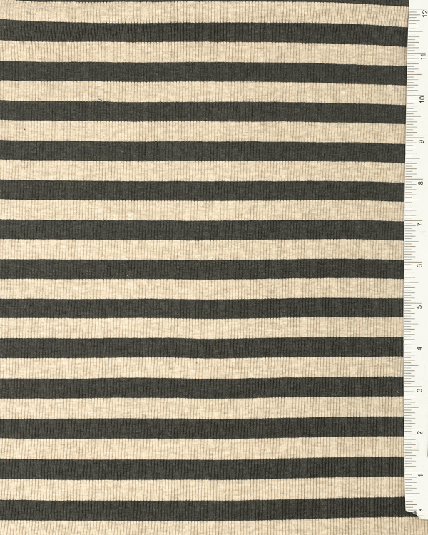 Olive Stripe Rib Knit Fabric | 2 X 1 Rayon SpandexDiscover our Olive Natural Striped 2x1 Rib Jersey - soft, stretchy, and perfect for chic & casual sewing projects. Made with love in the USA!Threadymade