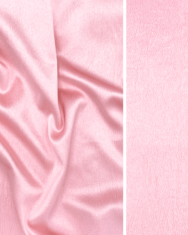 Pink Stretch Satin Crepe | Polyester 54W