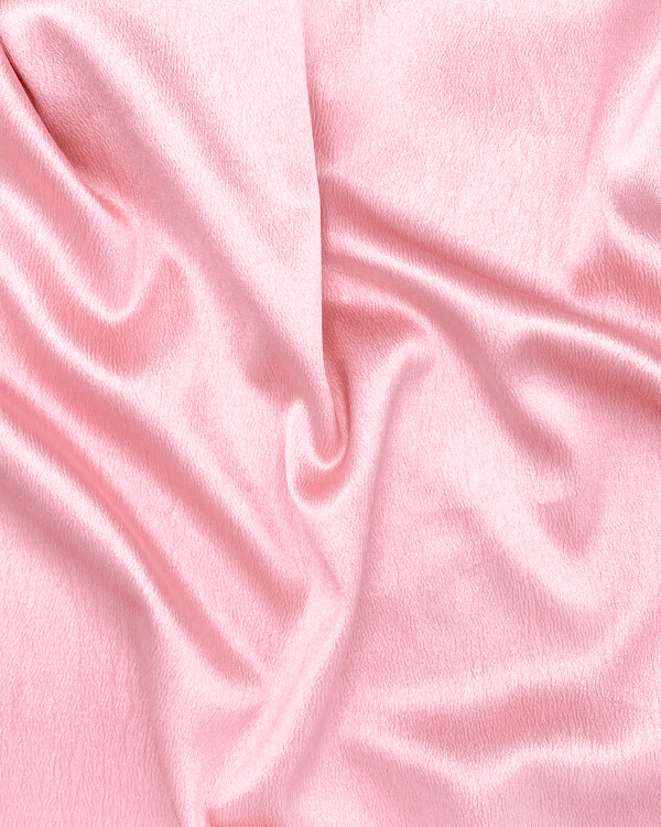 Pink Stretch Satin Crepe | Polyester 54W