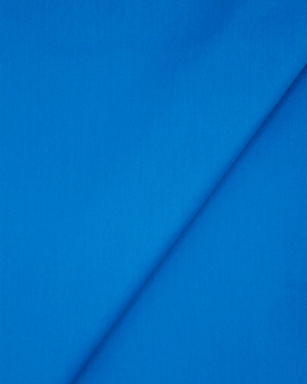 Premium Cerulean Blue Cotton Sateen Fabric by the Yard | 58W