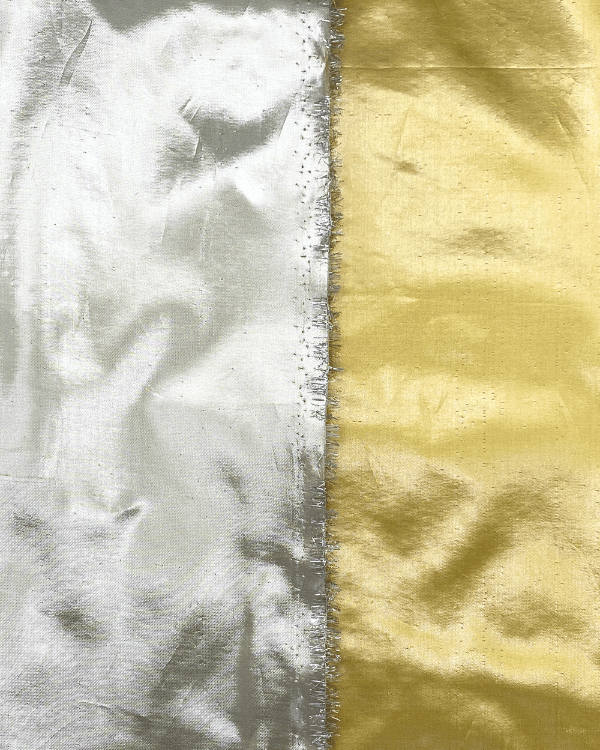 Chic Reversible Metallic Lame Fabric | Silver, Gold, and 100% Glam | 58 WideGold and silver metallic lame fabric for when regular fabric just won’t cut it. Flowy, shiny, and reversible – it’s the showstopper your sewing stash needs.Threadymade