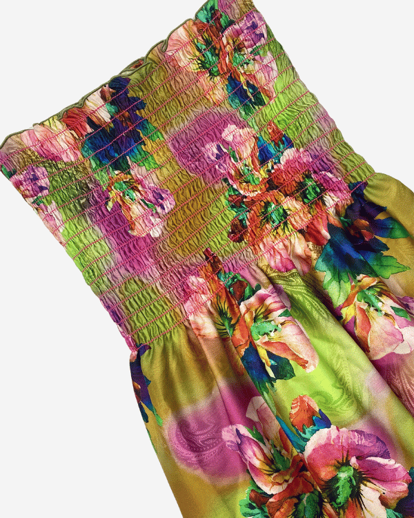Lightweight Cotton Sateen – Shirred Palm Beach Style Fabric