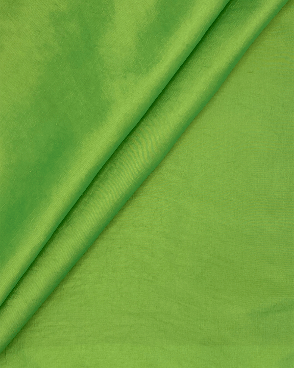 Two Tone Green Gold Taffeta Fabric | Polyester Nylon 58W