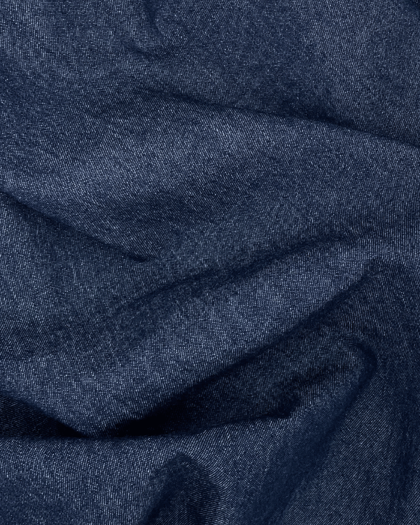 6.5 oz Dark Blue Washed Indigo Cotton Denim Fabric 58WYour sewing machine's new BFF! Craft chic jeans or jackets with this soft, versatile 6.5 oz dark blue washed indigo cotton denim fabric.Threadymade