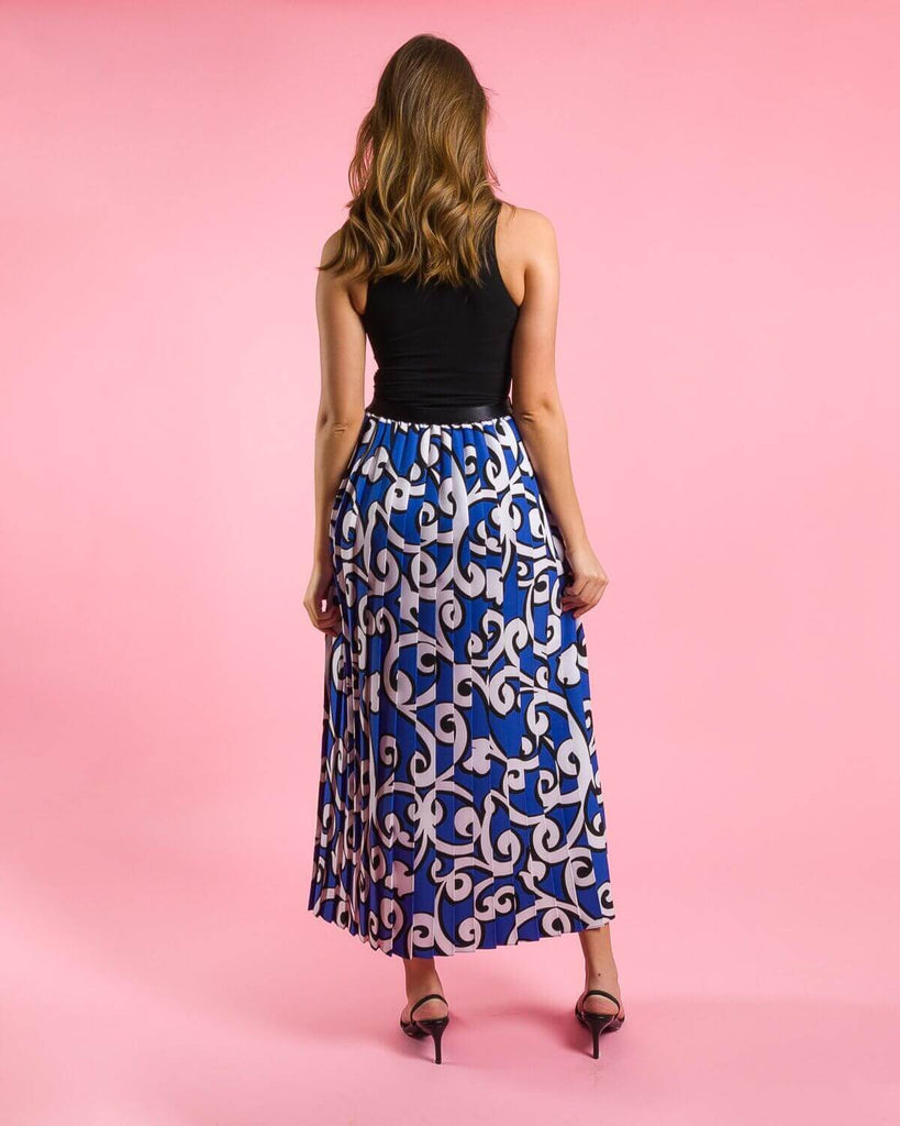 Swirl Side Pleat Madison Skirt