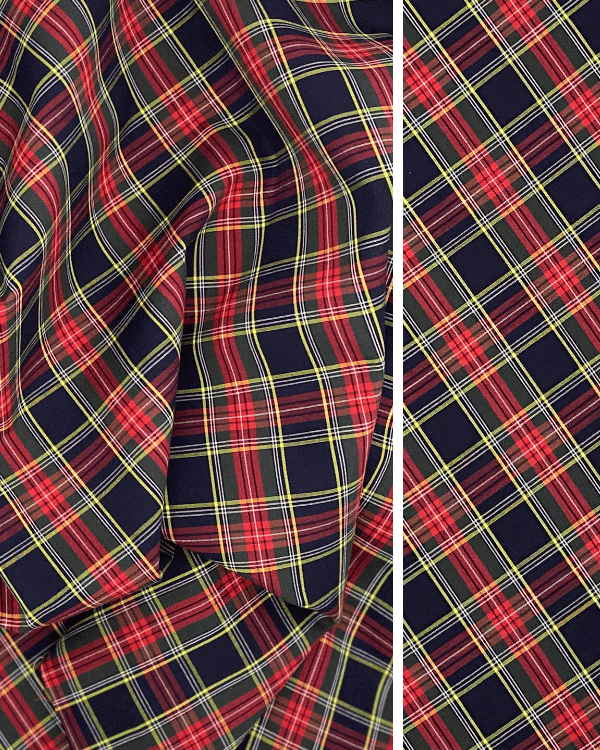 Plaid fabric discount
