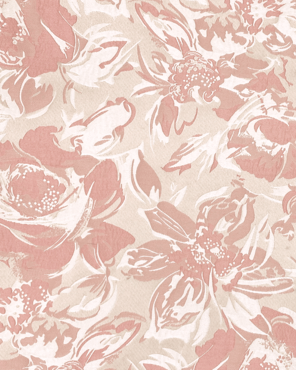 Pastel Pink Floral Brocade Jacquard | Textured Embossed Flower Damask Fabric