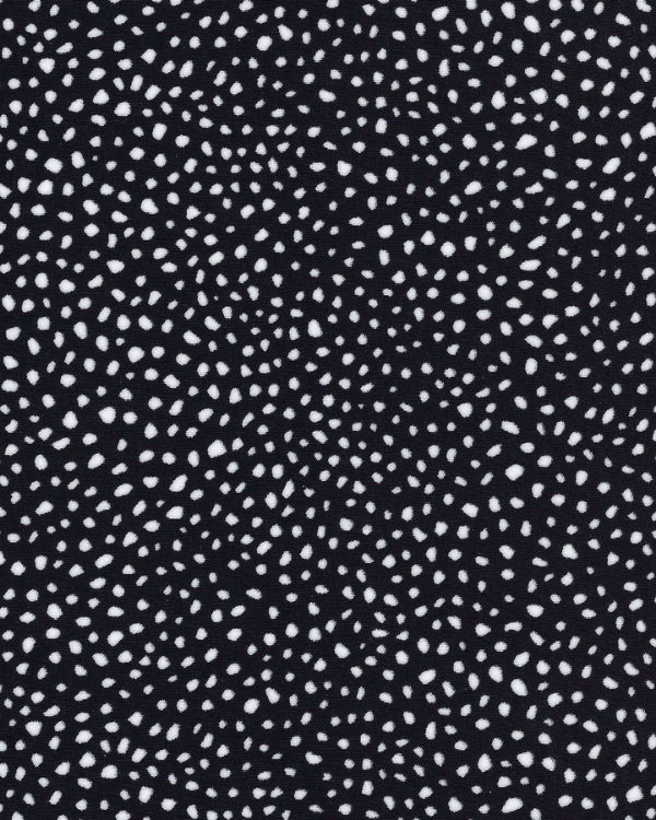 Photo of the Black and White Pebble Polka Dot Fabri