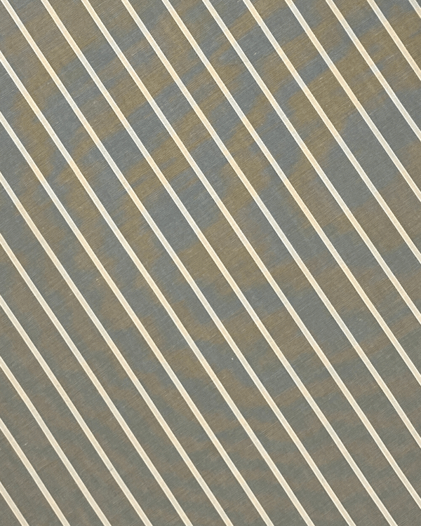 Sage Green and Beige Stripe Fabric | Cotton