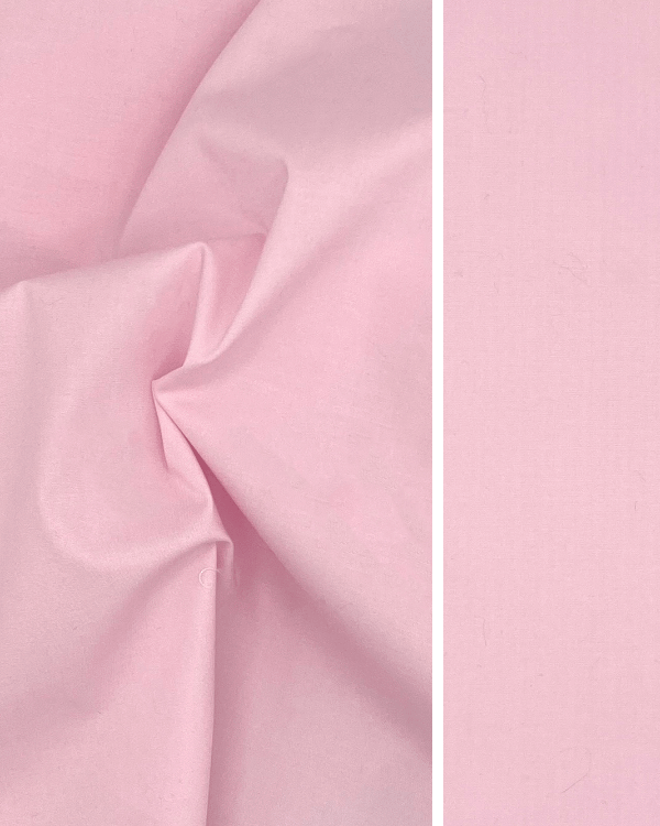 Solid Pink Cotton Stretch Shirting 52W